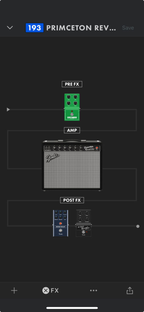 Fender Tone を使えばアンプやエフェクターの並べ替えも簡単